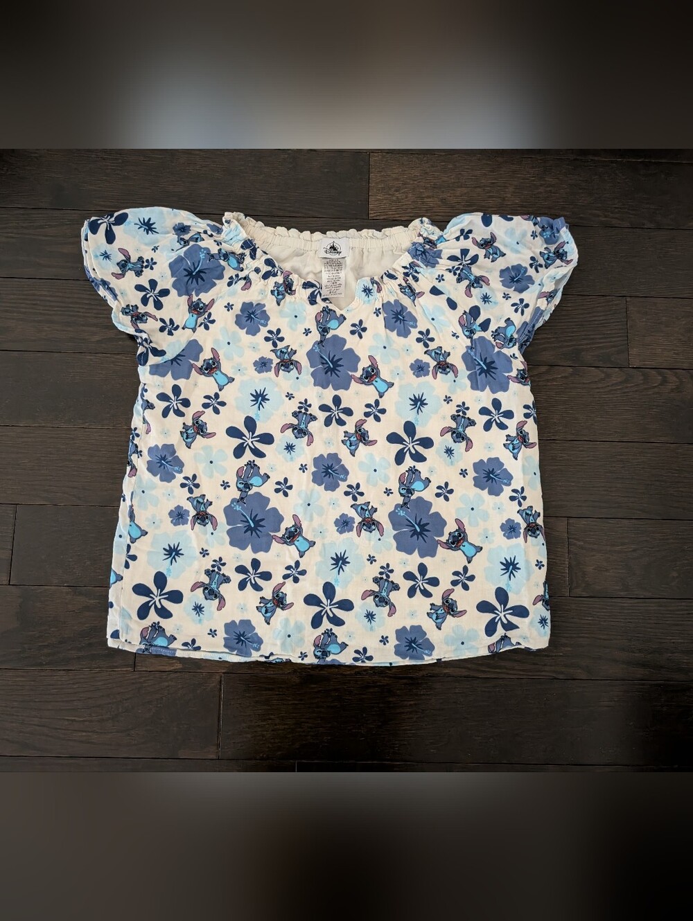 sz:11/12 LIKE NEW Lilo & Stitch Hibiscus T-shirt, Disney Parks